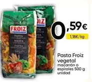 Froiz - Pasta Vegetal Macarrón O Espirales