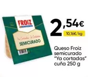 Froiz - Queso Semicurado "ya Cortadas"