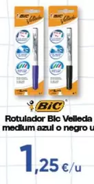 BIC - Rotulador Velledda Medium Azul O Negro
