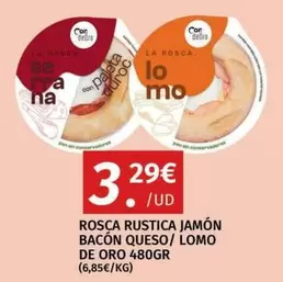 Oreo - Rosca Rustica Jamón Bacon Queso/ Lomo De Oro