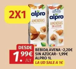 Alpro - Bebida Avena Sin Azúcar