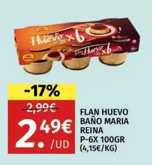 Postres Reina - Flan Huevo Bano Maria