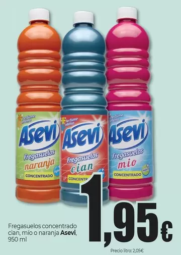 Asevi - Fregasuelos Concentrado Cian, Mio O Naranja