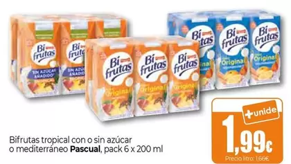 Pascual - Bifrutas Tropical Con O Sin Azucar O Mediterraneo