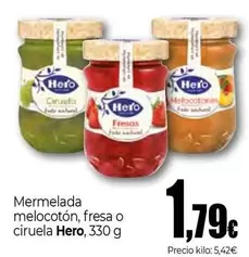 Hero - Mermelada Melocoton, Fresa O Ciruela