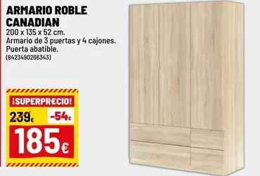 Armario Roble Canadian