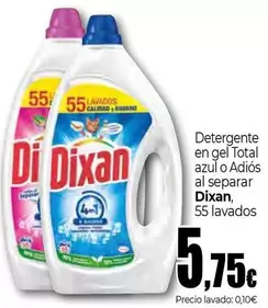 Dixan - Detergente En Gel Total Azul O Adios Al Separar
