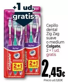 Colgate - Cepillo Dental Zig Zag Suave O Medium
