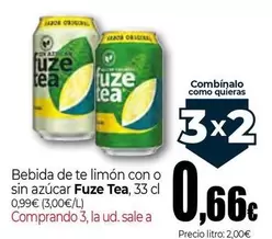 Fuze Tea - Bebida De Te Limon Con Azucar