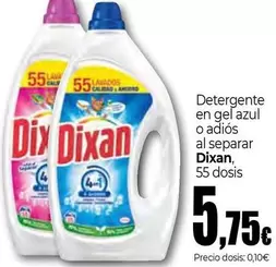 Dixan - Detergente En Gel Azul