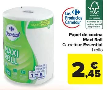 carrefour - Papel De Cocina Maxi Roll Essential