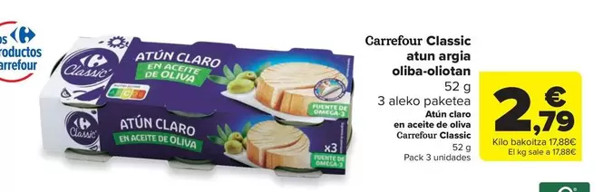Carrefour bio - Classic Atun Aria Oliba Olio