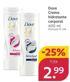 Dove - Crema Hidratante Corporal