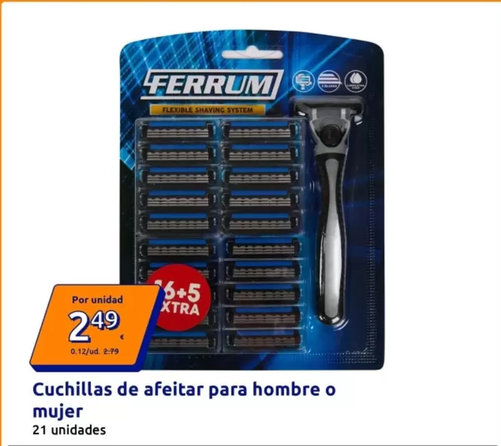 Ferrum - Cuchillas De Afeitar Para Hombre O Mujer
