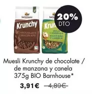 Barnhouse - Muesli Krunchy De Chocolate / De Manzana Y Canela Bio