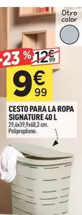 111 - Cesto Para La Ropa Signature 40 L