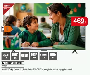 TCL - Tv Qled 65" Uhd 4k