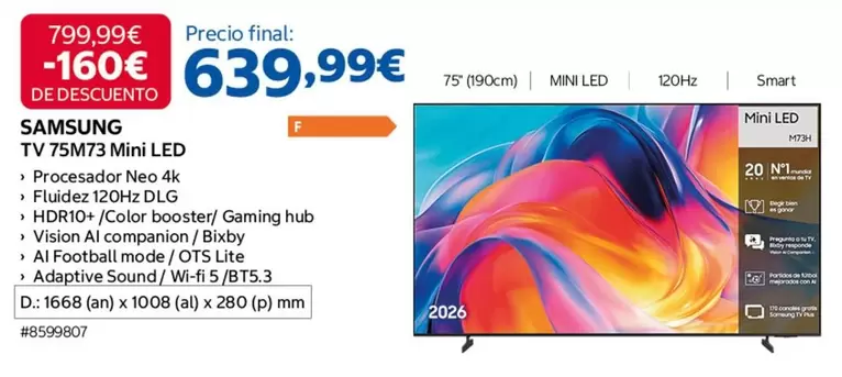 Samsung - Tv 75473wt3 Mini Led