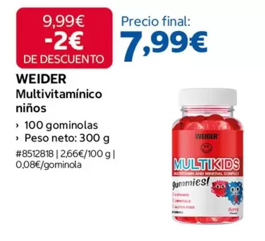 Weider - Multivitamínico Niños