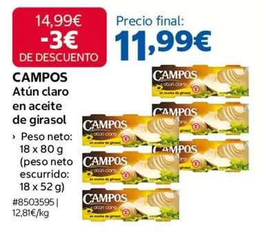 Campos - Atun Claro En Aceite De Girasol