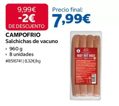 Campofrío - Salchichas De Vacuno
