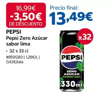 pepsi - Pepsi Zero Azucar Sabor Lima