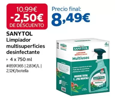 Sanytol - Limpiador Multisuperficies Desinfectante