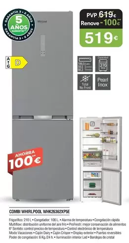 Whirlpool - Coni WHX38275E