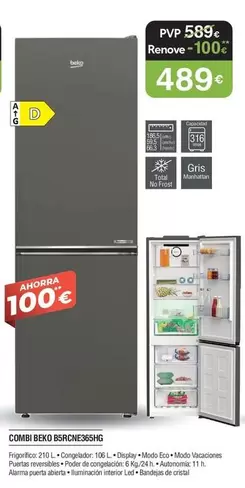 Beko - Combi Bb20 Brnc125gsh