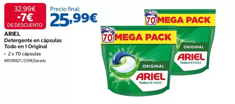 Ariel - Detergente En Capsulas