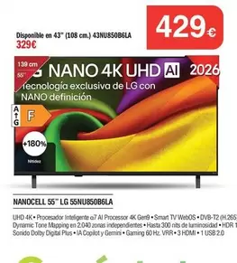 LG - Nanocell 55 55nu850b6la