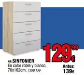 Blanco - Sinfonier En Color Roble Y