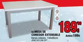 Mesa De Comedor Extensible