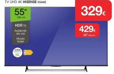 Hisense - Tv Uhd 4k 55a6s