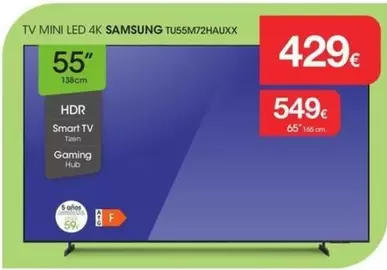 Samsung - Tv Mini Led 4k Tu55m72haumx