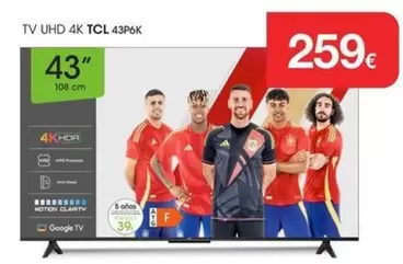TCL - Tv Uhd 4k 43p6k