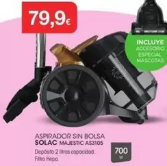 Solac - Aspirador Sin Bolsa AS3105