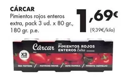 Cárcar - Pimientos Rojos Enteros Extra