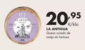 La Antigua - Queso Curado De Oveja Sin Lactosa