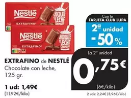 Extrafino De Nestlé - Chocolate Con Leche