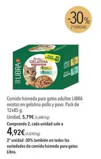 Libra - Comida Húmeda Para Gatos Adultos Recetas En Gelatina Pollo Y Pavo