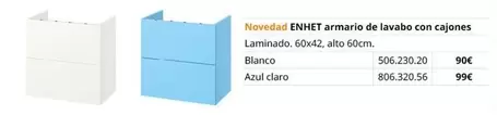 Blanco - Armario De Lavabo Con Cajones