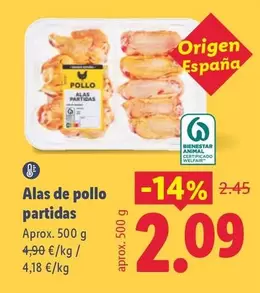 Alas De Pollo Partidas