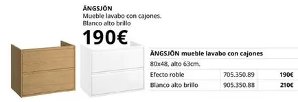 Blanco - Mueble Lavabo Con Cajones.  Alto Brillo
