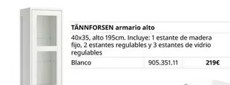 Blanco - Tañnforsen Armario Alto