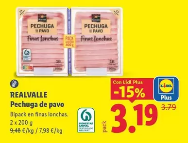 Realvalle - Pechuga De Pavo