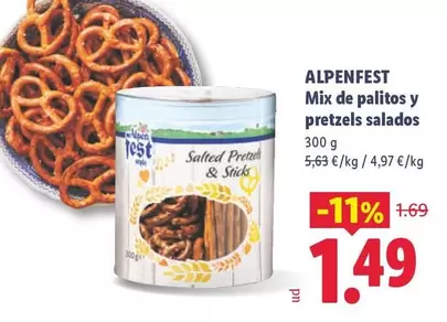 Alpenfest - Mix De Palitos Y Pretzels Salados