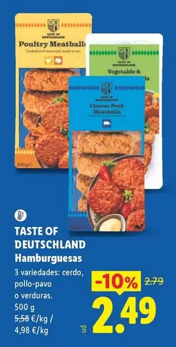 Taste Of Deutschland - Hamburguesas