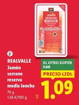 Realvalle - Jamon Serrano Reserva Media Loncha