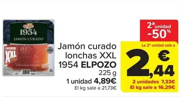 elpozo - Jamon Curado Lonchas Xxl 1954
